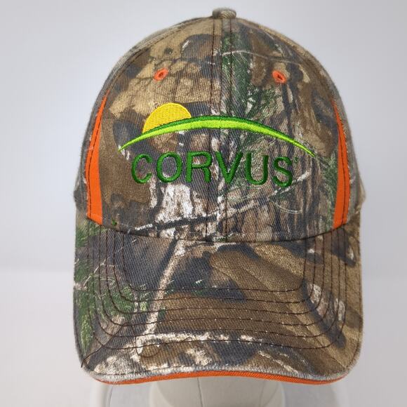 Corvus Strapback Baseball Cap Multicolor One Size Adjustable Camouflage Dri-Duck - Picture 2 of 9